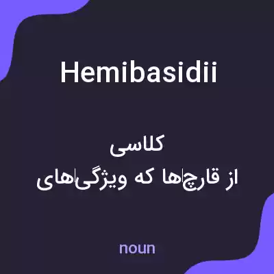 معنی hemibasidii به فارسی معنی hemibasidii به فارسی