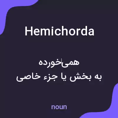 معنی hemichorda به فارسی معنی hemichorda به فارسی