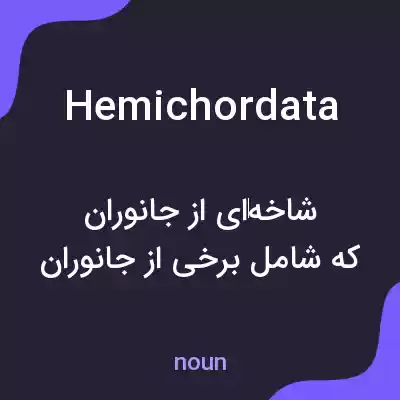 معنی hemichordata به فارسی معنی hemichordata به فارسی
