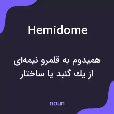 معنی hemidome به فارسی معنی hemidome به فارسی