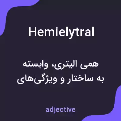 معنی hemielytral به فارسی معنی hemielytral به فارسی