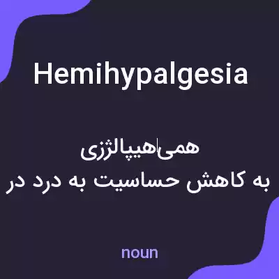 معنی hemihypalgesia به فارسی معنی hemihypalgesia به فارسی