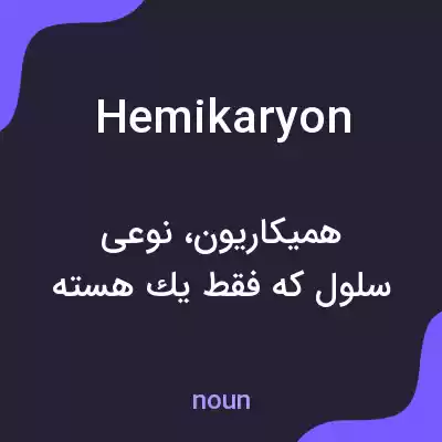 معنی hemikaryon به فارسی معنی hemikaryon به فارسی