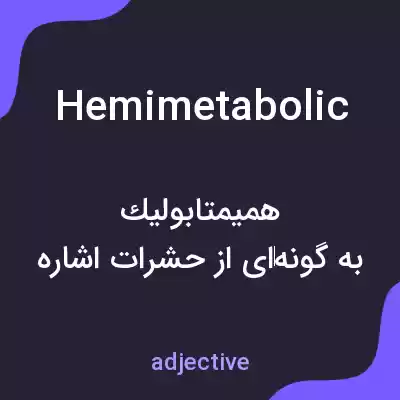 معنی hemimetabolic به فارسی معنی hemimetabolic به فارسی