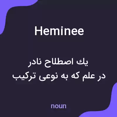 معنی heminee به فارسی معنی heminee به فارسی