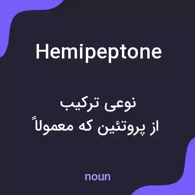 معنی hemipeptone به فارسی معنی hemipeptone به فارسی