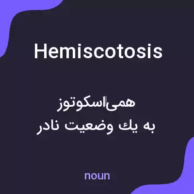 معنی hemiscotosis به فارسی معنی hemiscotosis به فارسی