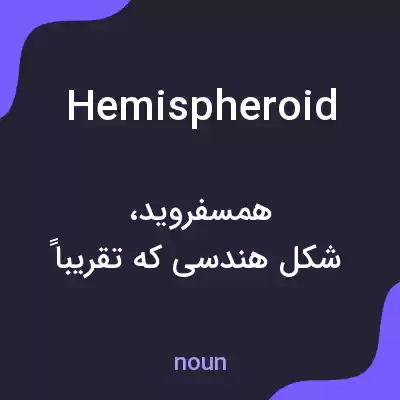 معنی hemispheroid به فارسی معنی hemispheroid به فارسی