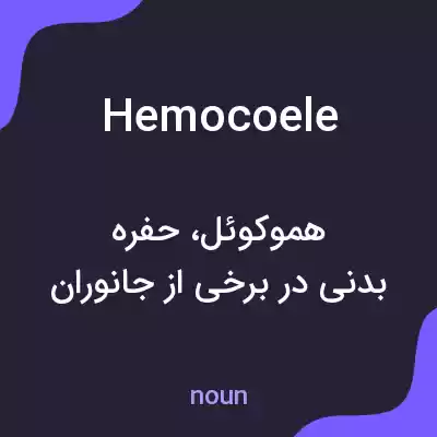معنی hemocoele به فارسی معنی hemocoele به فارسی