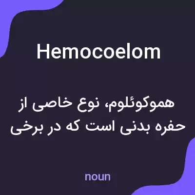 معنی hemocoelom به فارسی معنی hemocoelom به فارسی