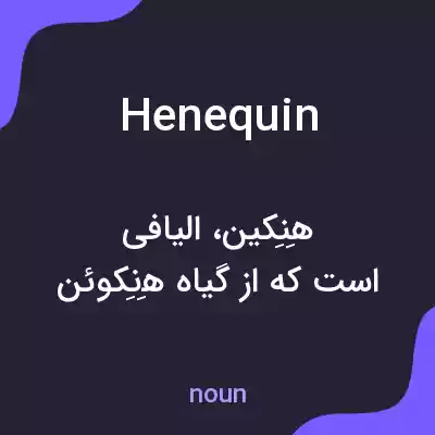معنی henequin به فارسی معنی henequin به فارسی