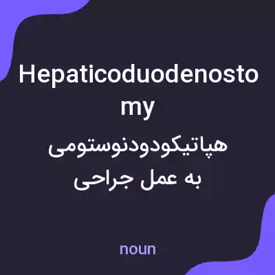 معنی hepaticoduodenostomy به فارسی معنی hepaticoduodenostomy به فارسی
