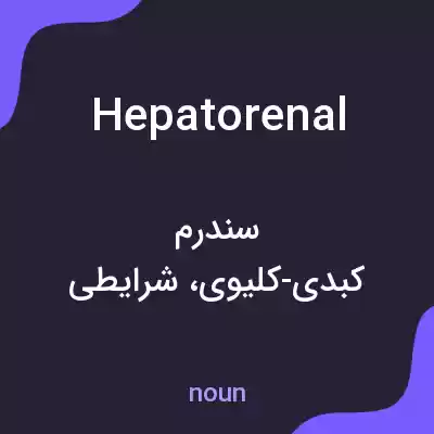 معنی hepatorenal به فارسی معنی hepatorenal به فارسی