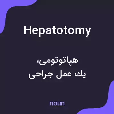 معنی hepatotomy به فارسی معنی hepatotomy به فارسی