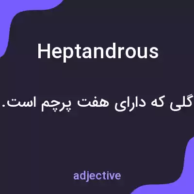 معنی heptandrous به فارسی معنی heptandrous به فارسی