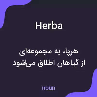 معنی herba به فارسی معنی herba به فارسی