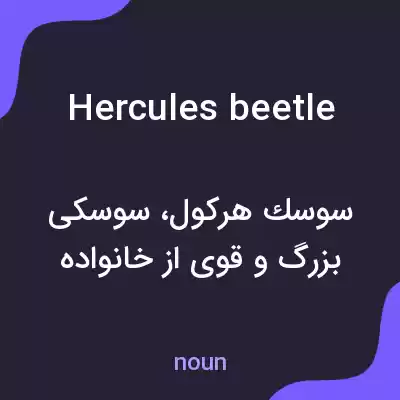 معنی hercules beetle به فارسی معنی hercules beetle به فارسی