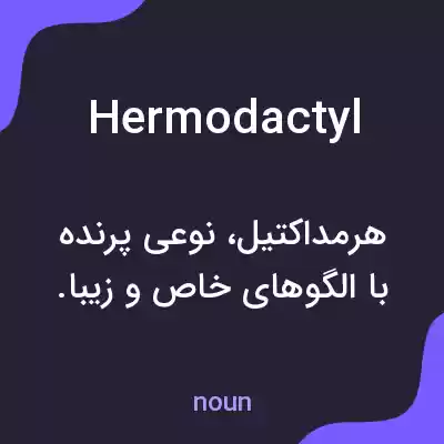 معنی hermodactyl به فارسی معنی hermodactyl به فارسی