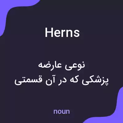 معنی herns به فارسی معنی herns به فارسی