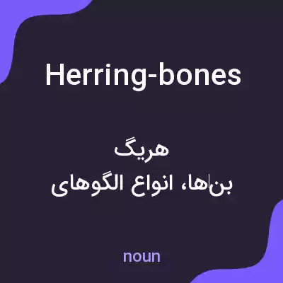 معنی herring-bones به فارسی معنی herring-bones به فارسی