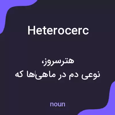 معنی heterocerc به فارسی معنی heterocerc به فارسی