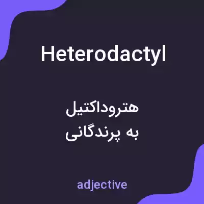 معنی heterodactyl به فارسی معنی heterodactyl به فارسی