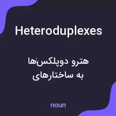 معنی heteroduplexes به فارسی معنی heteroduplexes به فارسی