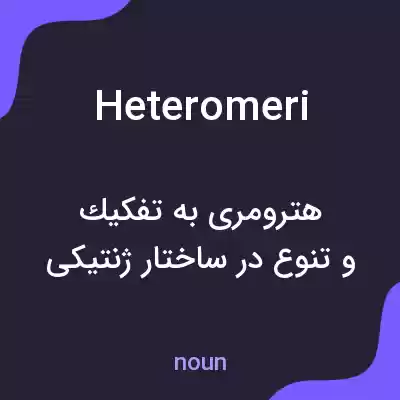 معنی heteromeri به فارسی معنی heteromeri به فارسی
