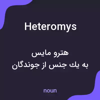 معنی heteromys به فارسی معنی heteromys به فارسی