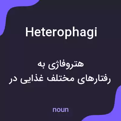 معنی heterophagi به فارسی معنی heterophagi به فارسی