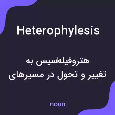 معنی heterophylesis به فارسی معنی heterophylesis به فارسی