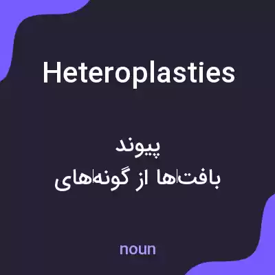 معنی heteroplasties به فارسی معنی heteroplasties به فارسی