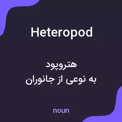 معنی heteropod به فارسی معنی heteropod به فارسی