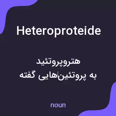 معنی heteroproteide به فارسی معنی heteroproteide به فارسی