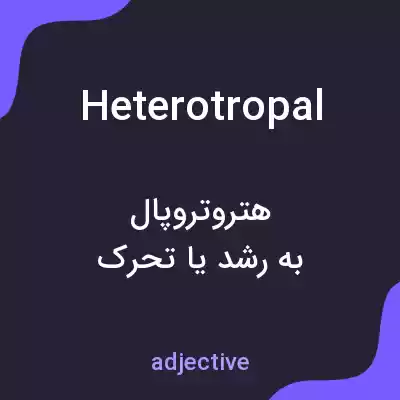 معنی heterotropal به فارسی معنی heterotropal به فارسی