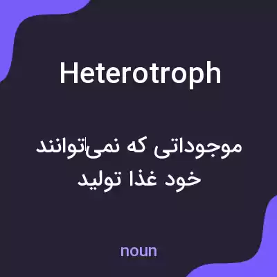 معنی heterotroph به فارسی