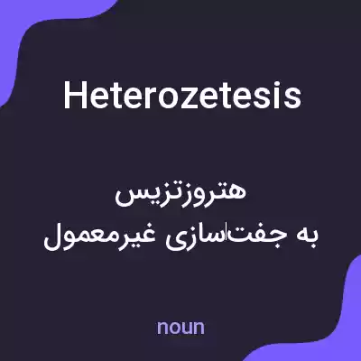 معنی heterozetesis به فارسی معنی heterozetesis به فارسی