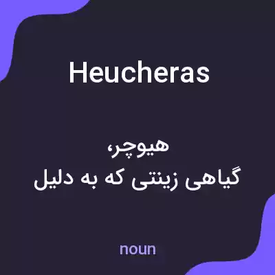 معنی heucheras به فارسی معنی heucheras به فارسی
