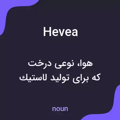 معنی hevea به فارسی معنی hevea به فارسی