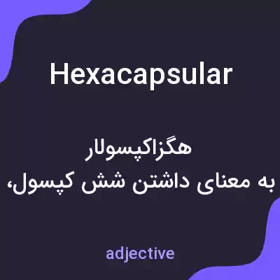 معنی hexacapsular به فارسی معنی hexacapsular به فارسی