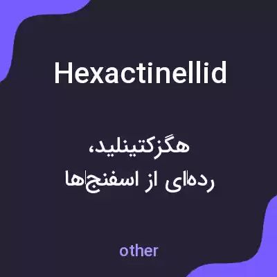 معنی hexactinellid به فارسی معنی hexactinellid به فارسی