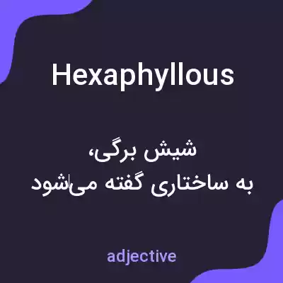 معنی hexaphyllous به فارسی معنی hexaphyllous به فارسی