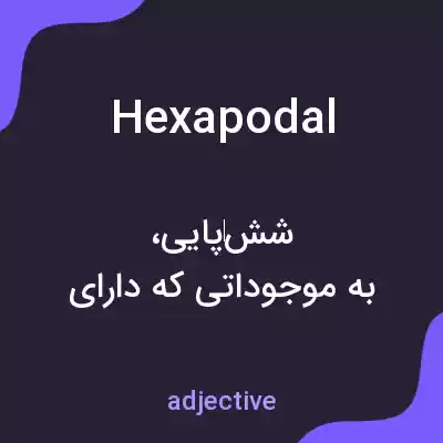 معنی hexapodal به فارسی معنی hexapodal به فارسی