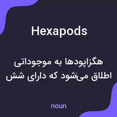 معنی hexapods به فارسی معنی hexapods به فارسی
