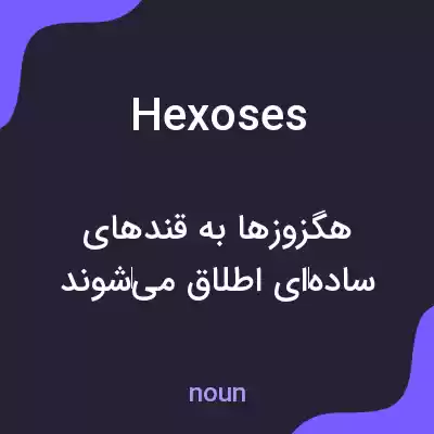 معنی hexoses به فارسی معنی hexoses به فارسی