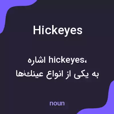 معنی hickeyes به فارسی معنی hickeyes به فارسی