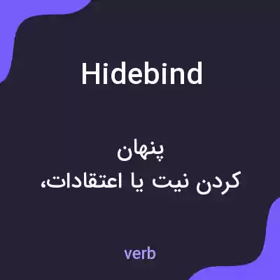 معنی hidebind به فارسی معنی hidebind به فارسی