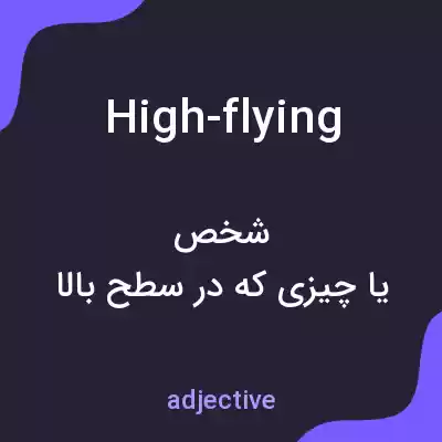 معنی high-flying به فارسی معنی high-flying به فارسی