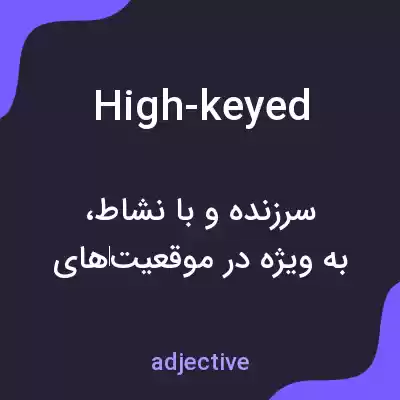 معنی high-keyed به فارسی معنی high-keyed به فارسی