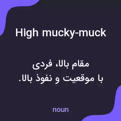 معنی high mucky-muck به فارسی معنی high mucky-muck به فارسی